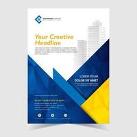 Geometric Flyer Template Cover  vector