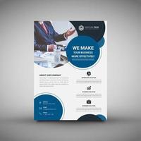 Corporate Business Flyer Template Design Circles vector