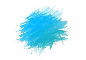 Blue splash hand paint strokes vector