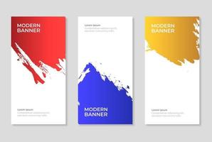 Collection of vertical banners vector