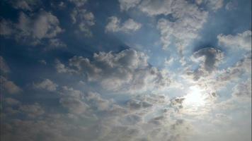 Timelapse of A Blue Sky With Clouds video