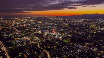 Kyoto City, Japan, During Sunset video