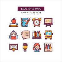 School Objects Used for Education vector