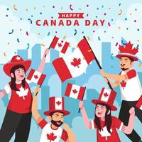 Happy Canada Day Celebration vector