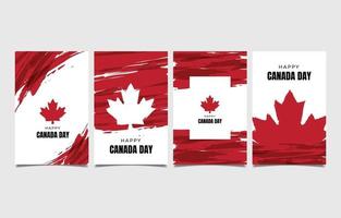 Happy Canada Day with Splash Effect Card vector