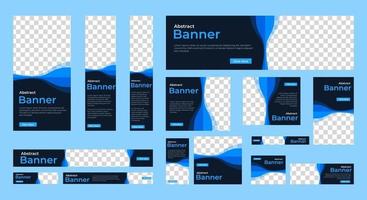 Modern Banners template with standard size for advertise vector