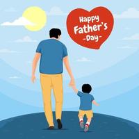 Happy Father's Day Concept vector