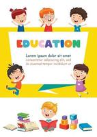 Education Concept With Children vector