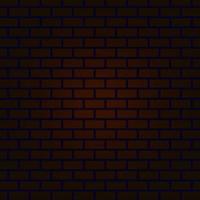 Nightly brown brick wall. Vector illustration.