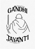 Gandhi Jayanti is an event celebrated in India to mark the birth anniversary of Mahatma Gandhi, vector white background