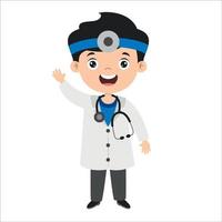 Cartoon Drawing Of A Doctor vector