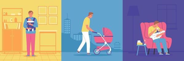 Dad Baby Design Concept vector