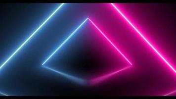 Triangle Neon Loop Video Background