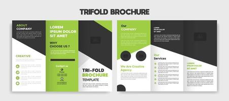 creative editable trifold brochure template design vector