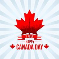 Happy Canada day vector. vector