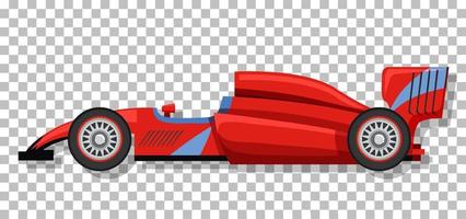 A racing car on grid background vector