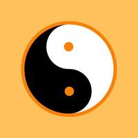 Yin Yang Vector Art  illustration