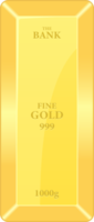 Gold bar clipart design illustration png