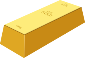 Gold bar clipart design illustration png