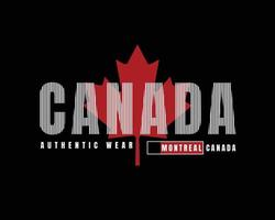 Canada t-shirt and apparel design vector