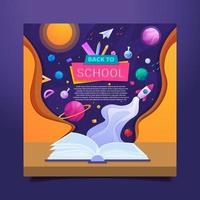 Back to School Social Media Post Vector Deisgn