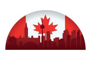 canada day, flag national vector