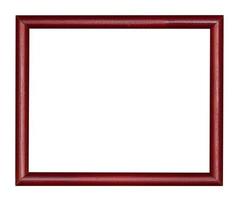 empty modern dark brown wooden picture frame photo