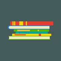 Book study vector library reading education. Literature icon isolated white side view university