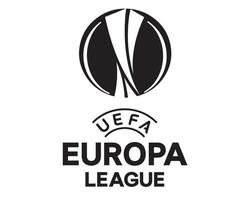 Europa League Symbol Black Logo Design football Vector European Countries Football Teams Illustration With White Background