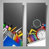 Back to school background vector