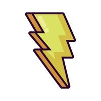 lightning 90s modern style vector