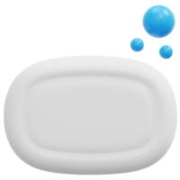 soap 3d render icon illustration png