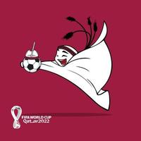 LAEEB MASCOT FIFA WORLD CUP QATAR 2022 vector