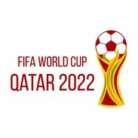 2022 FIFA World Cup in Qatar. Football match. Logo. vector