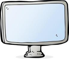 cartoon computer screen vector