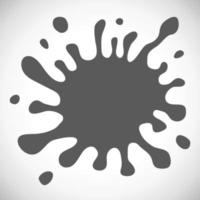 Black Hand Drawn Paint Splash vector