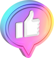 Thumbs Up Like Icon Bubble png