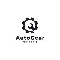 Spanner Wrench Gear Logo Engineering Mechanical Tools. Suitable for Automotive Garage Icon vector