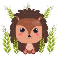 Cute Animals Cartoon Characters suitable for children's clothing designs vector