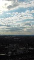 High Angle View of British Residential Homes at Luton Town of England UK video