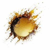 Golden Glitter Paint Splash Isolated vector