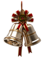 gold bell with ribbon png