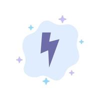 Twitter Power Media Blue Icon on Abstract Cloud Background vector