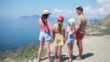 Young family on vacation have a lot of fun video