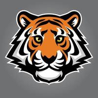 tiger head sport logo style vector