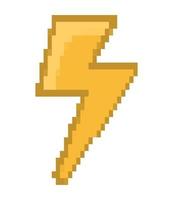 pixelated thunder design vector