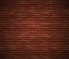 Empty Brick Wall Surface. Old Red Brick Wall Background. Urban Wall Texture. Vector Illustration