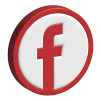 facebook 3d icon png