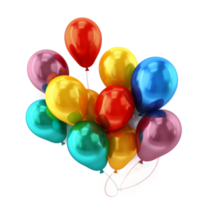 Birthday balloons isolated. png