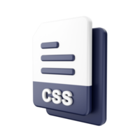 3d file CSS icon illustration png